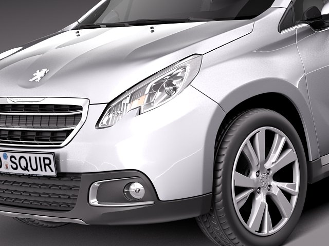 Peugeot 2008 - 2014 3D model_2