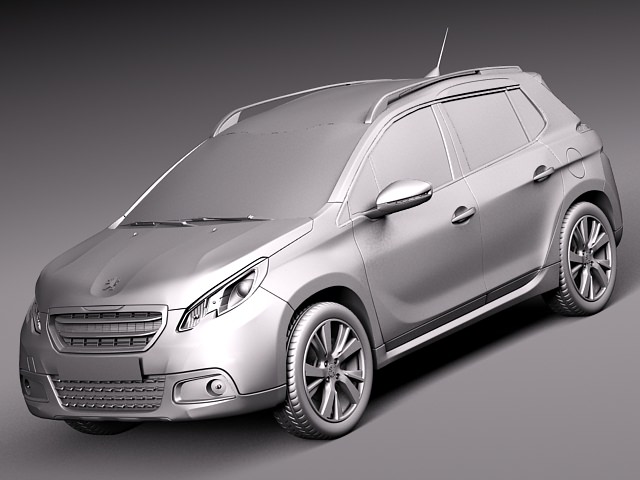 Peugeot 2008 - 2014 3D model_8
