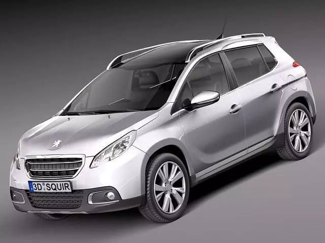 Peugeot 2008 - 2014 3D model_0