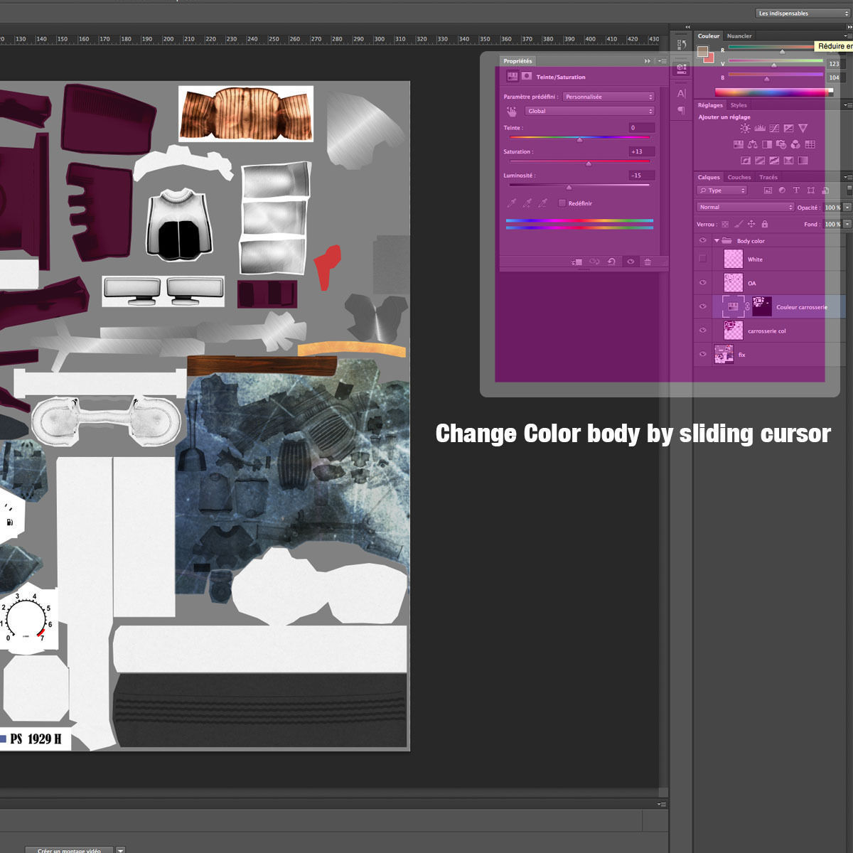 Mercedes SSK with Engine 3D model_13