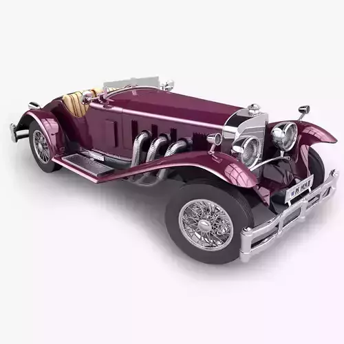 Mercedes SSK with Engine