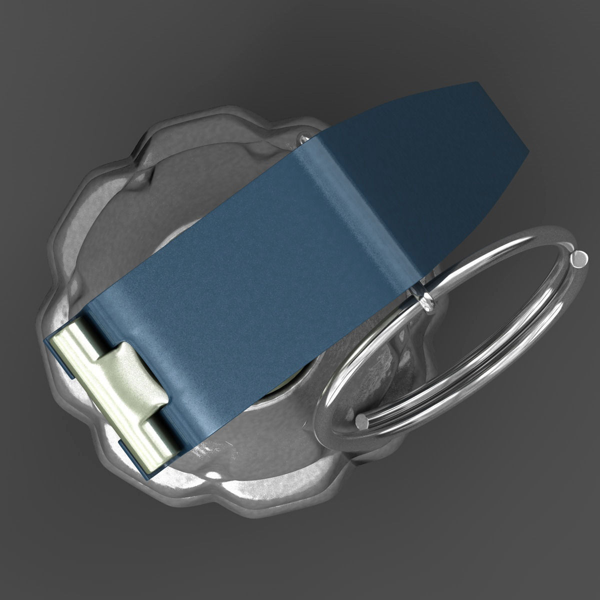 Realistic Grenade metal 3D model_5