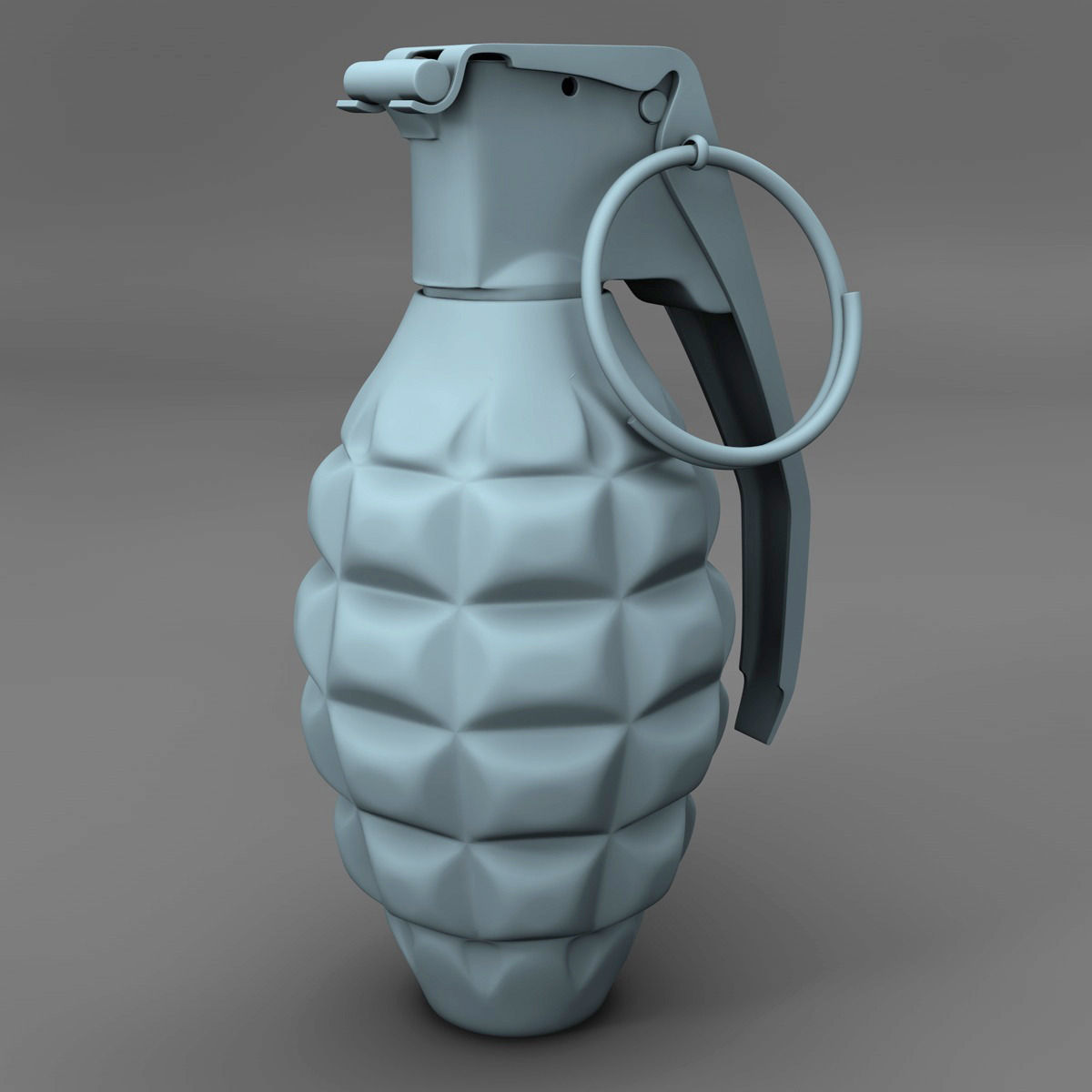 Realistic Grenade metal 3D model_14