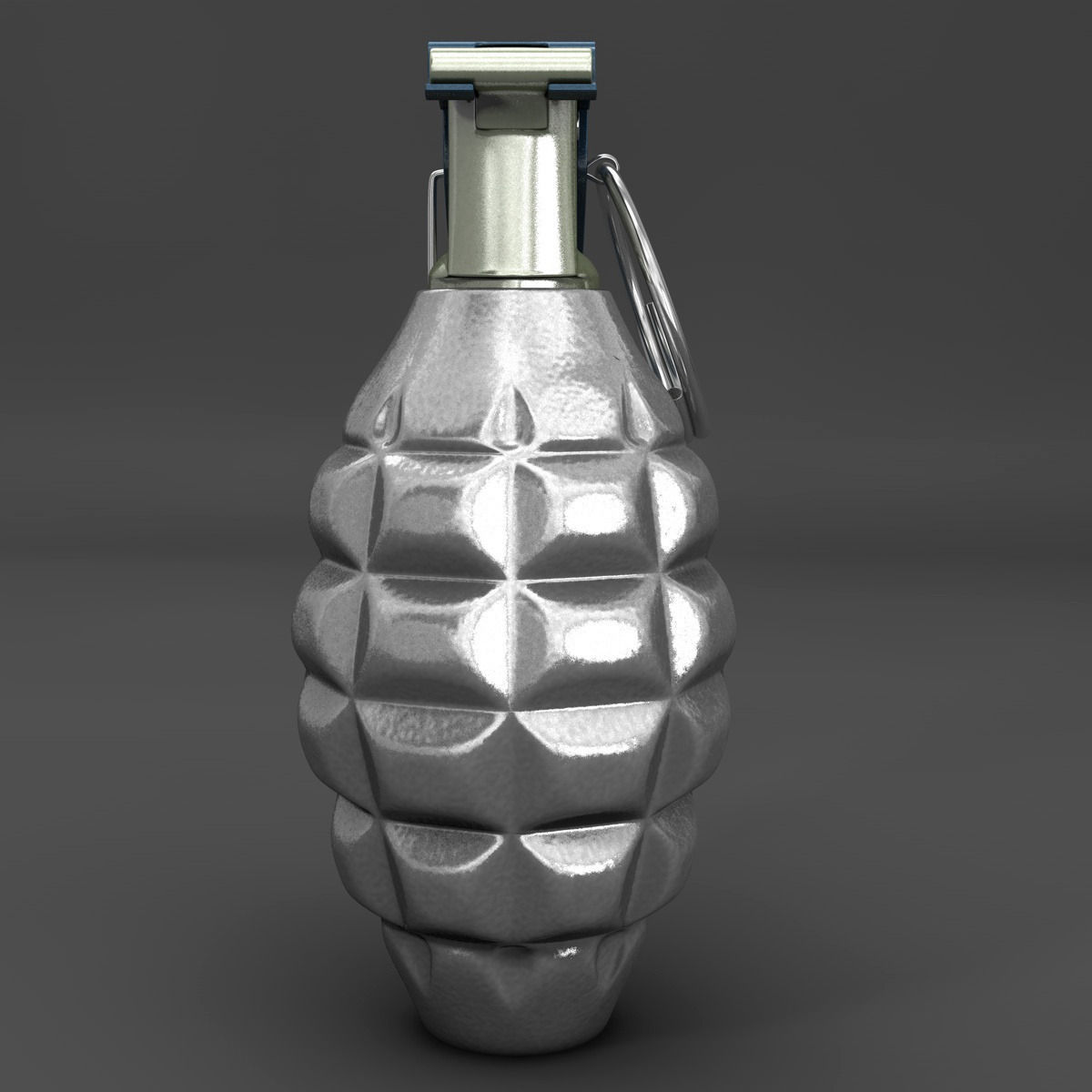 Realistic Grenade metal 3D model_6