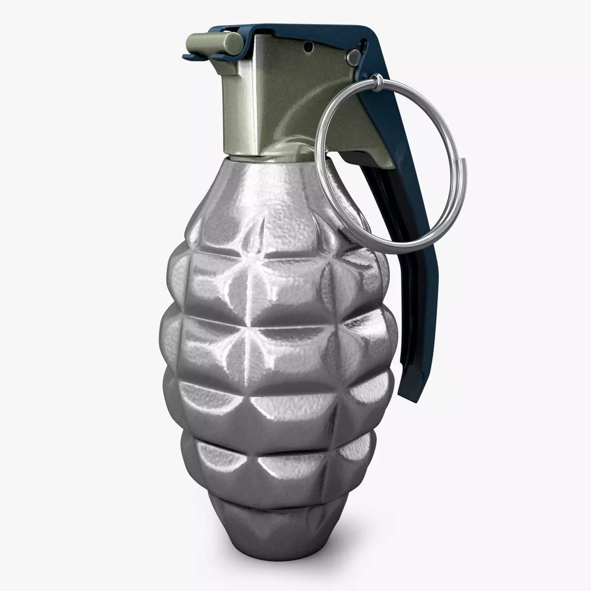 Realistic Grenade metal 3D model_0
