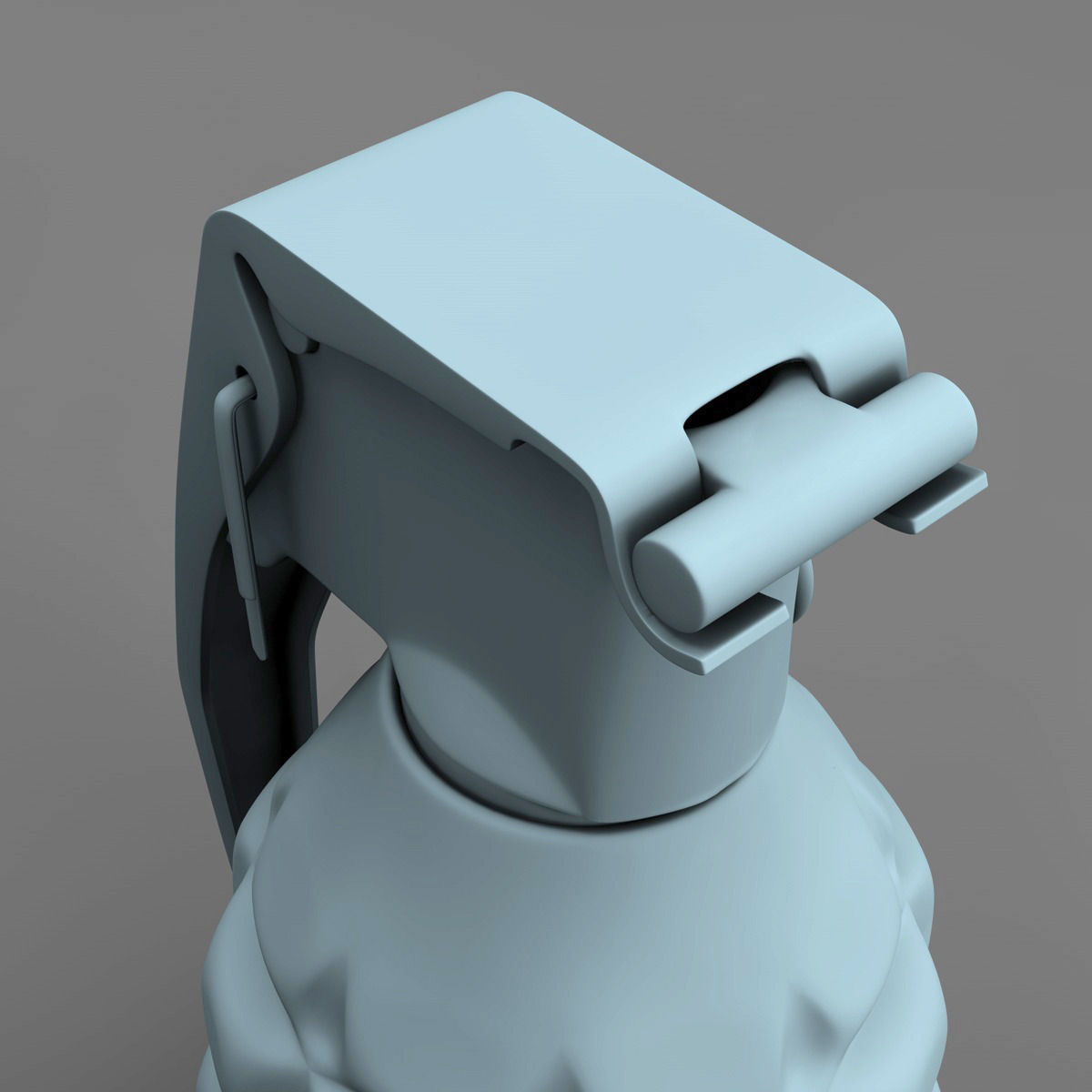 Realistic Grenade metal 3D model_16