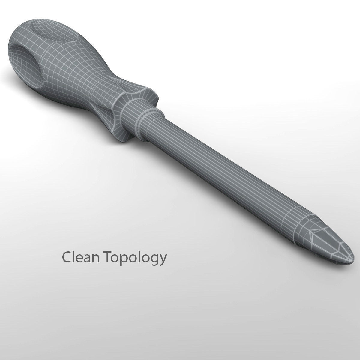 Realistic Screwdriver pen 3D model_11