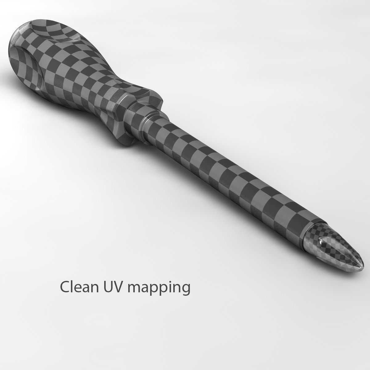 Realistic Screwdriver pen 3D model_6