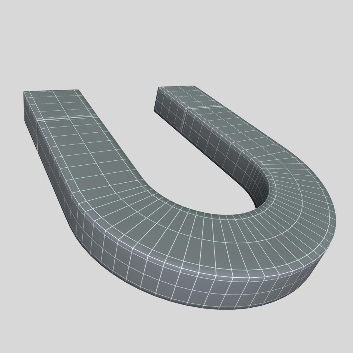 Realistic Magnet 3D model_3