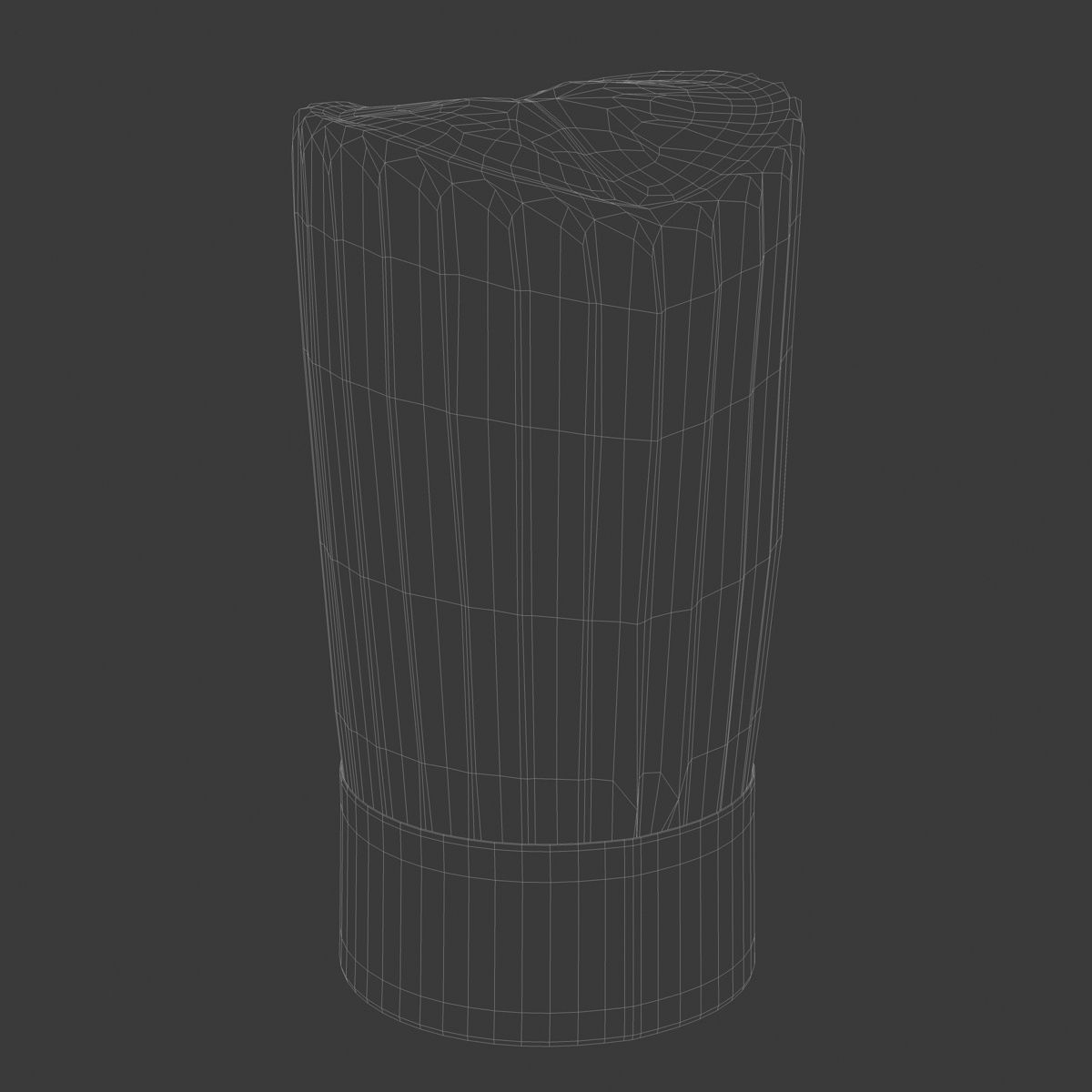 Chef hat 3D model_8