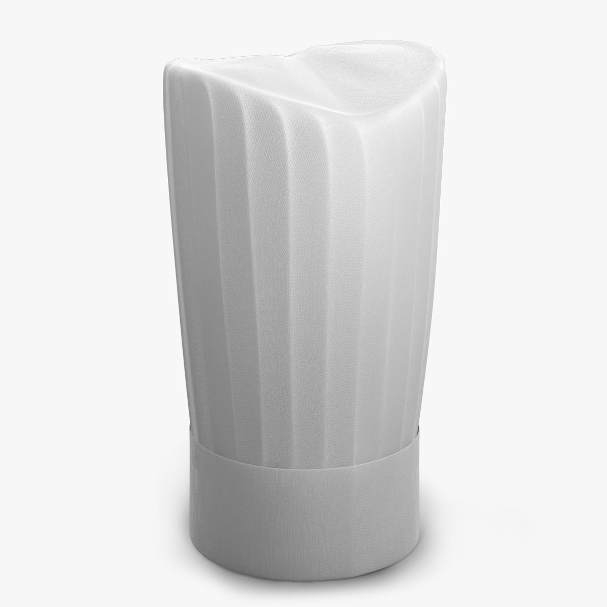 Chef hat 3D model_12