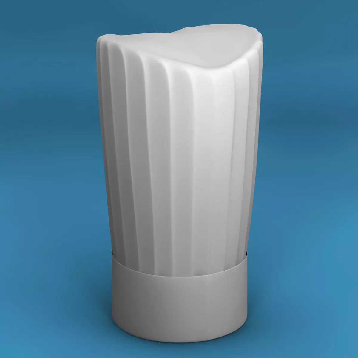 Chef hat 3D model_0