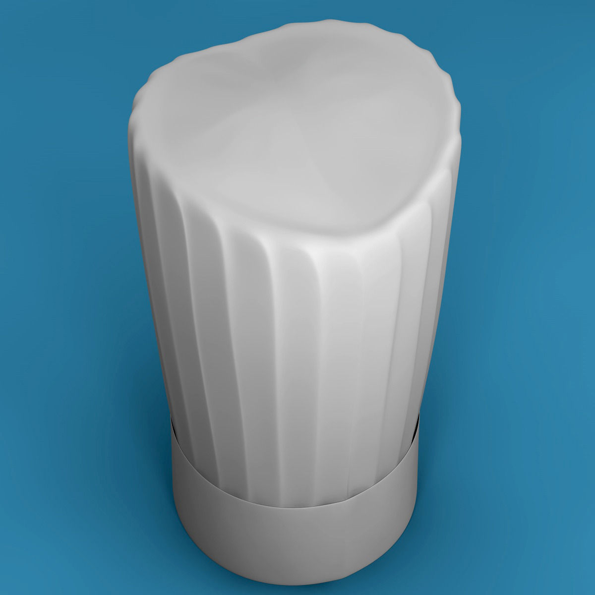 Chef hat 3D model_1
