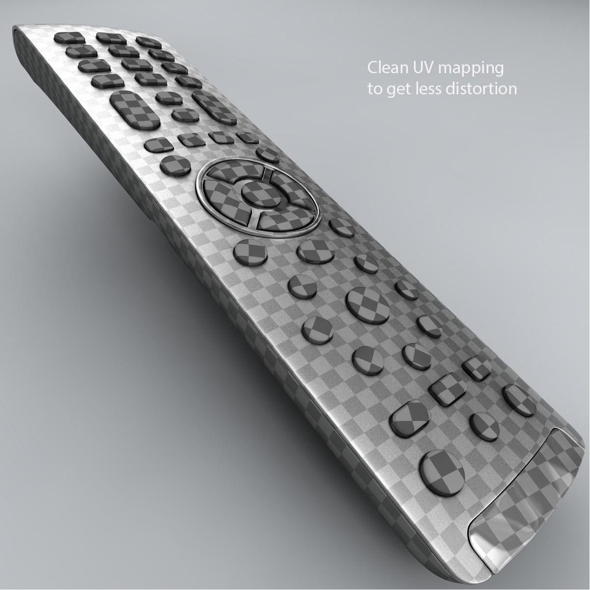Realistic TV Remote control 3D model_6