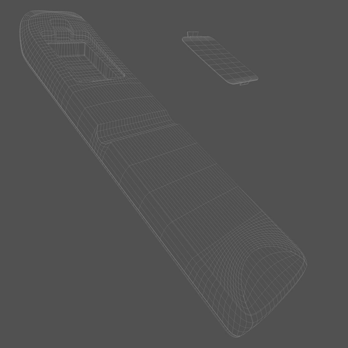 Realistic TV Remote control 3D model_16