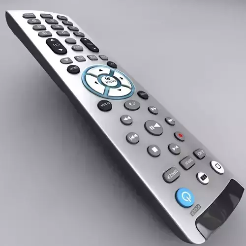 Realistic TV Remote control 3D model