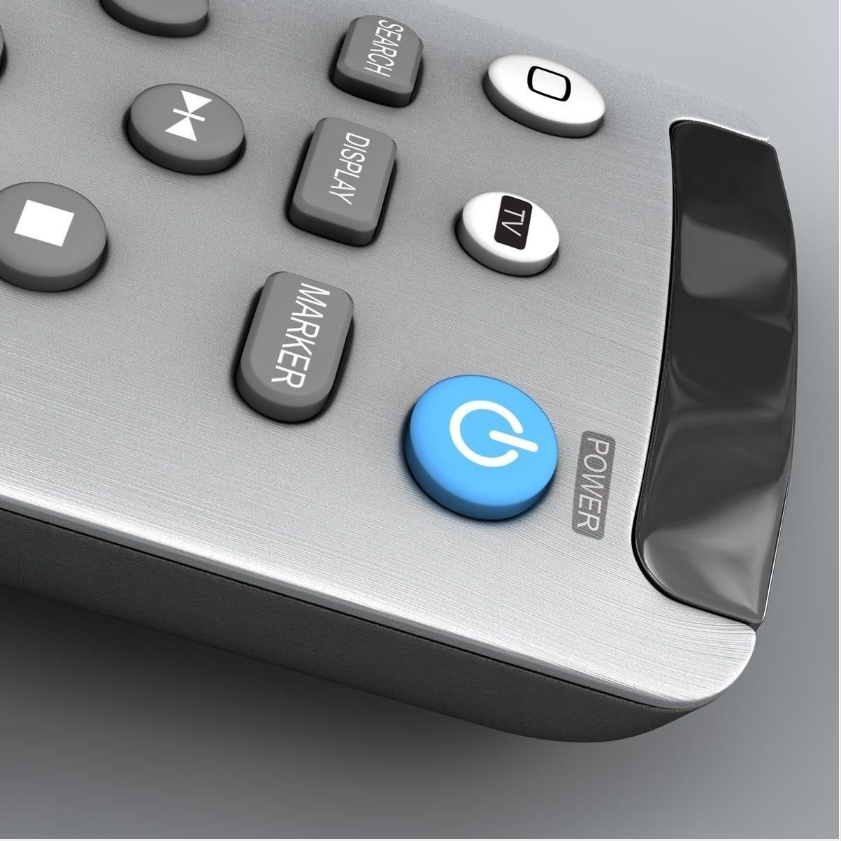 Realistic TV Remote control 3D model_13