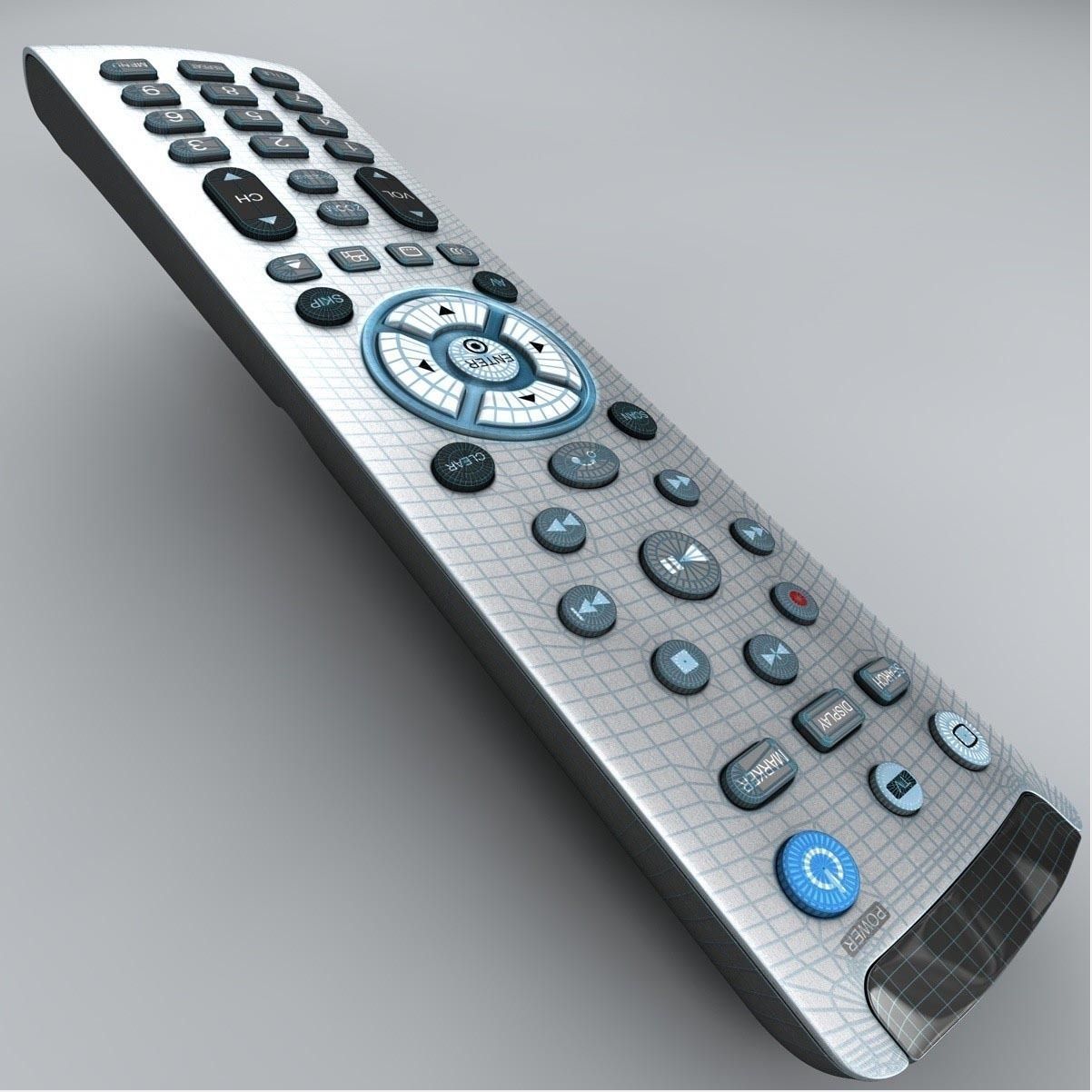 Realistic TV Remote control 3D model_2