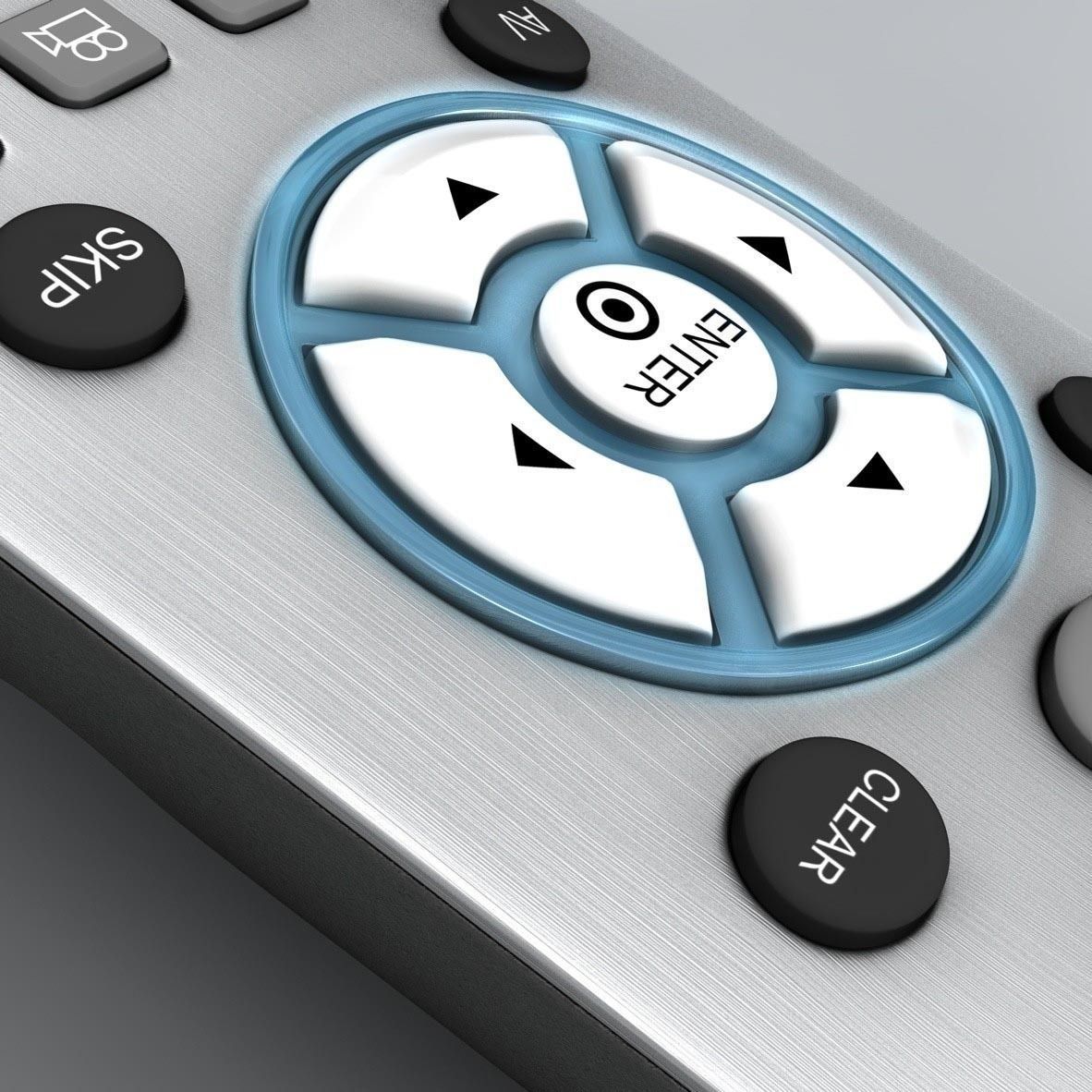 Realistic TV Remote control 3D model_10