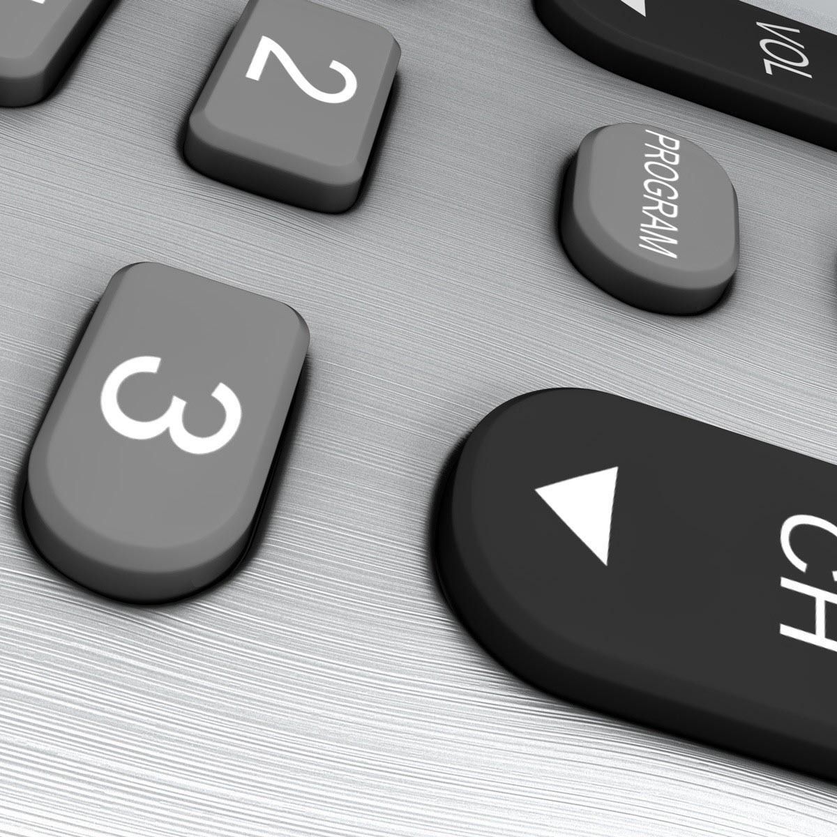 Realistic TV Remote control 3D model_9