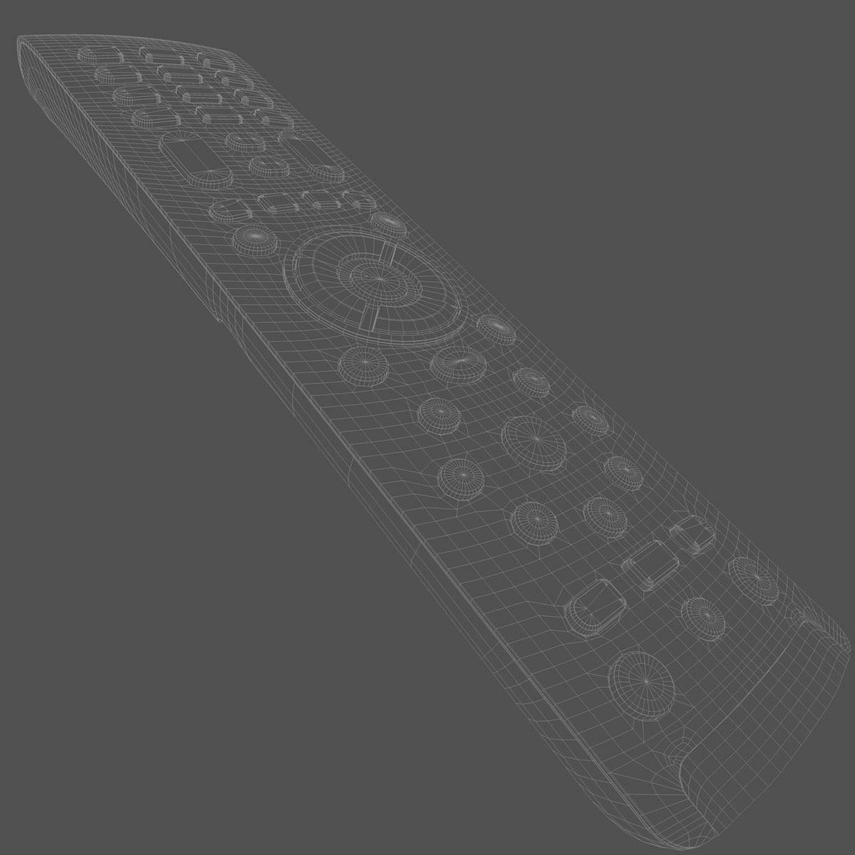 Realistic TV Remote control 3D model_4