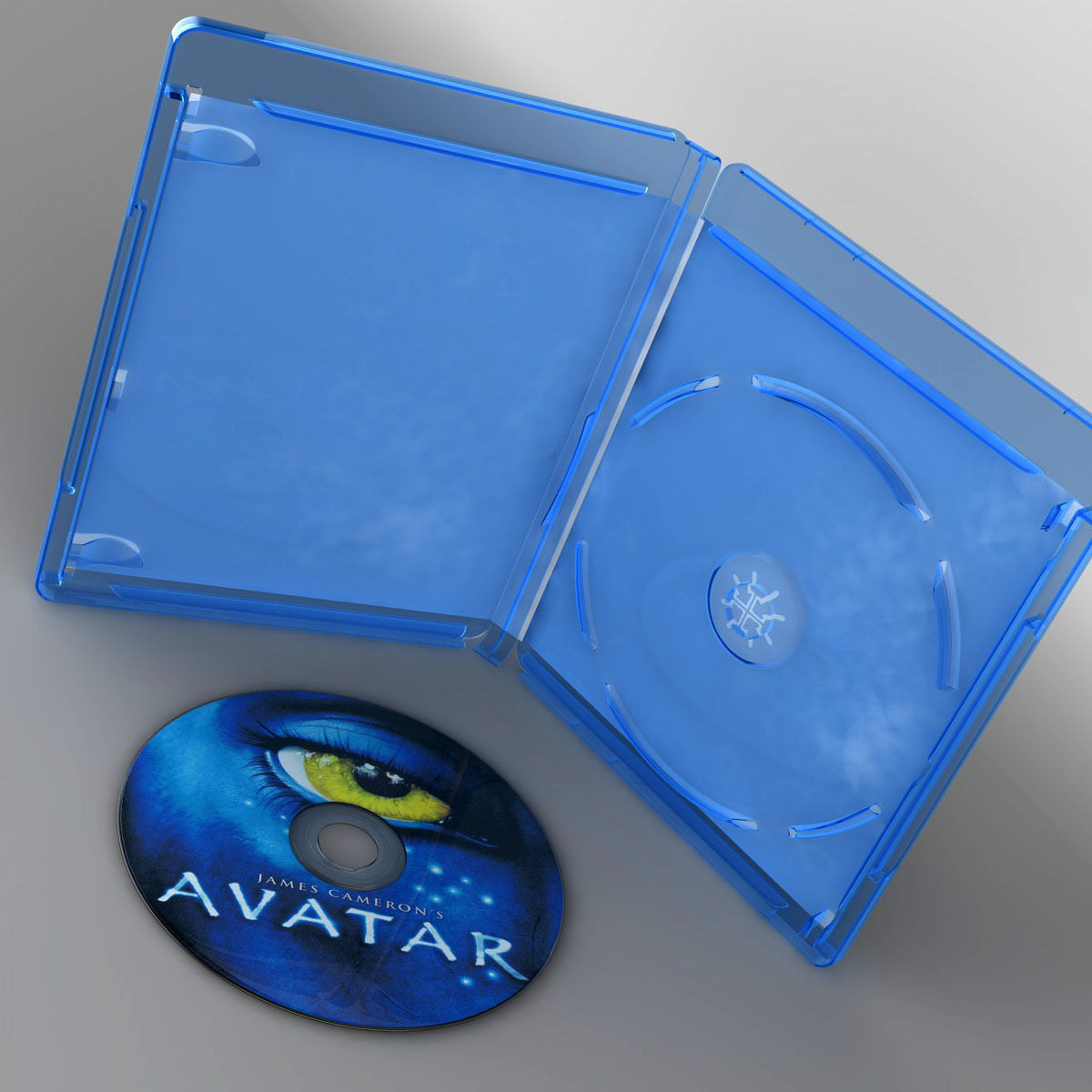 Bluray case 3D model_8