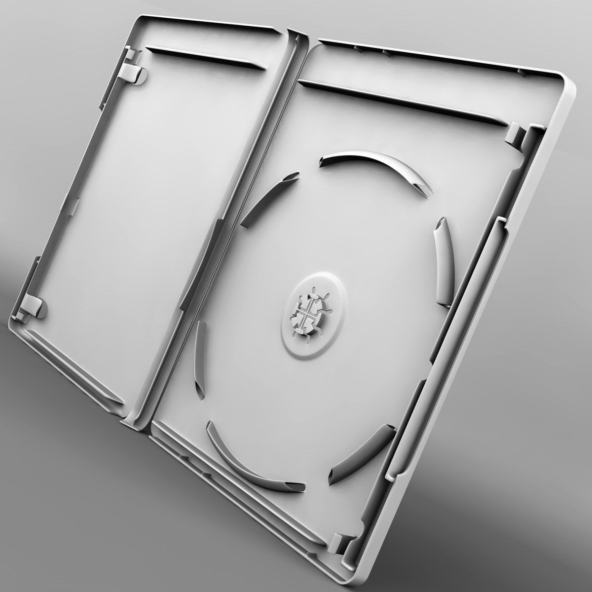 Bluray case 3D model_7