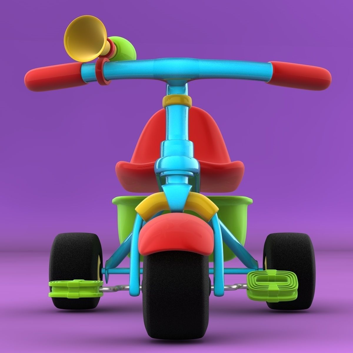 Trycicle toy 3D model_10