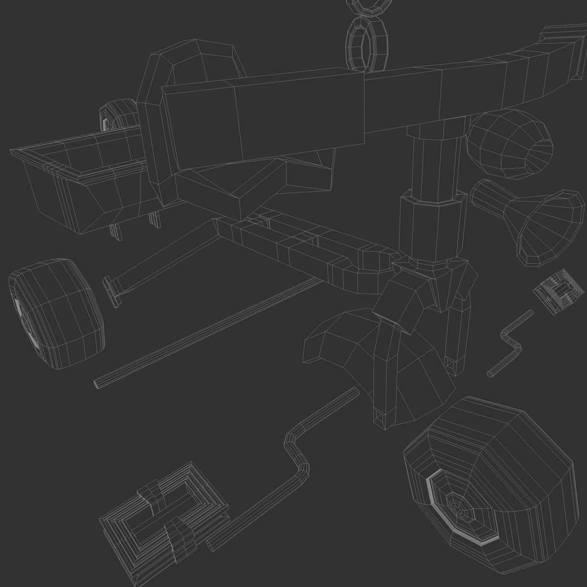 Trycicle toy 3D model_7