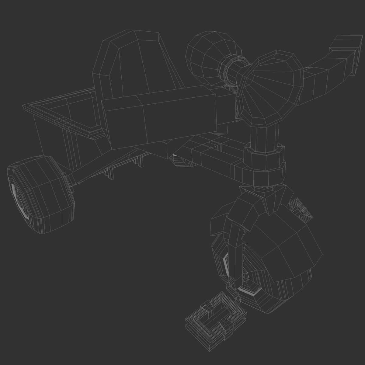 Trycicle toy 3D model_8