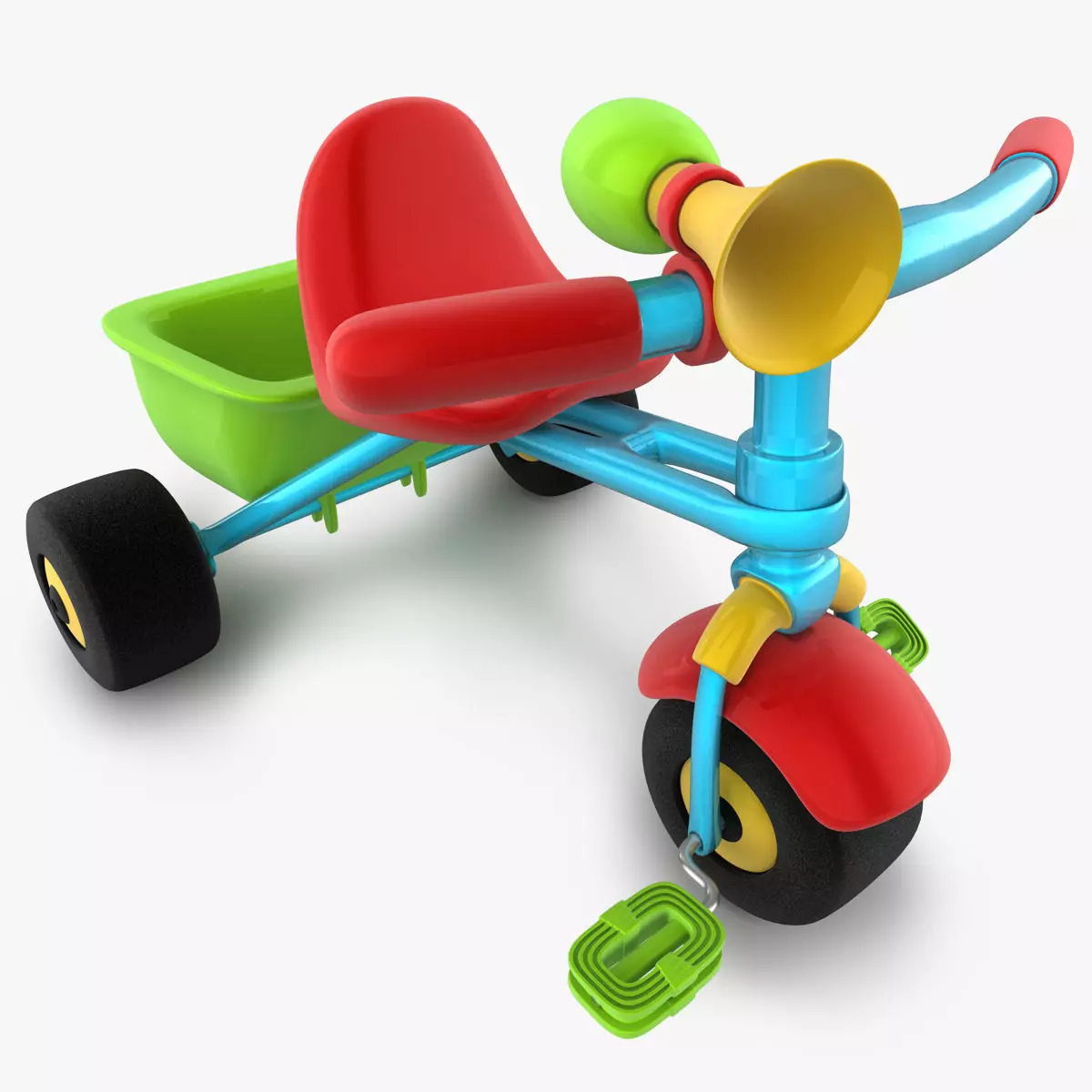 Trycicle toy 3D model_0