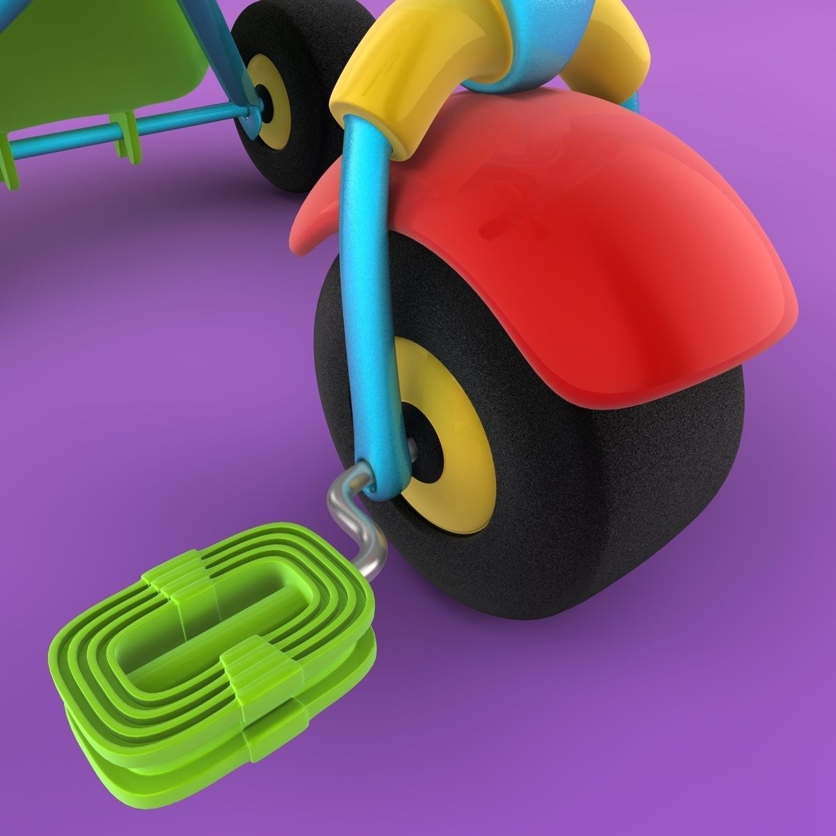 Trycicle toy 3D model_5
