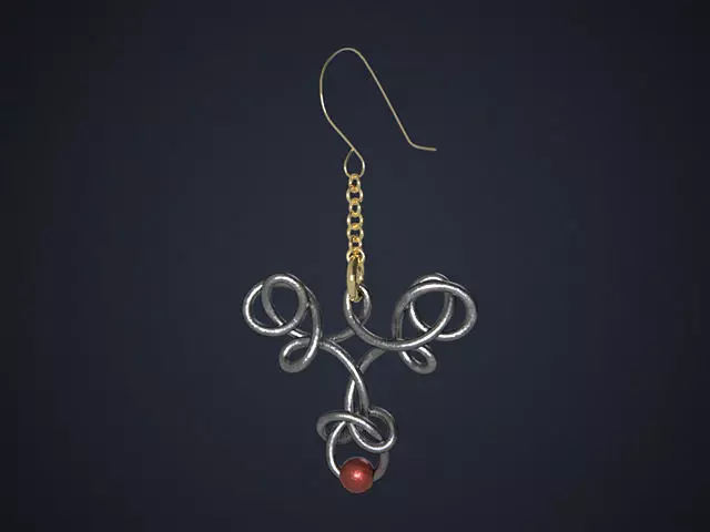 Mystic Knot Earrings - Celtic Style Free 3D model