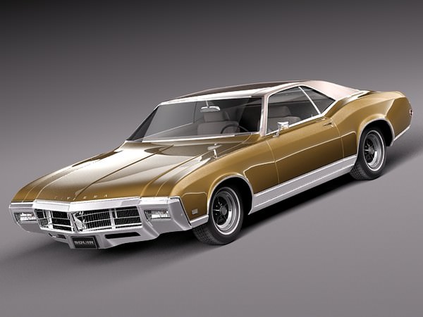 Buick Riviera 1969 3d Model Obj 3ds Fbx C4d Lwo Lw