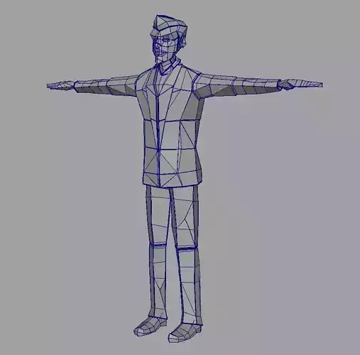 paper man D 3D model