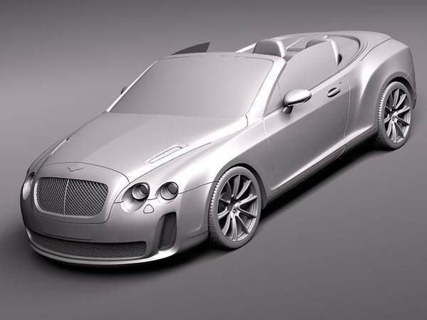 Bentley Continental Supersports Convertible 2011 3D model_8