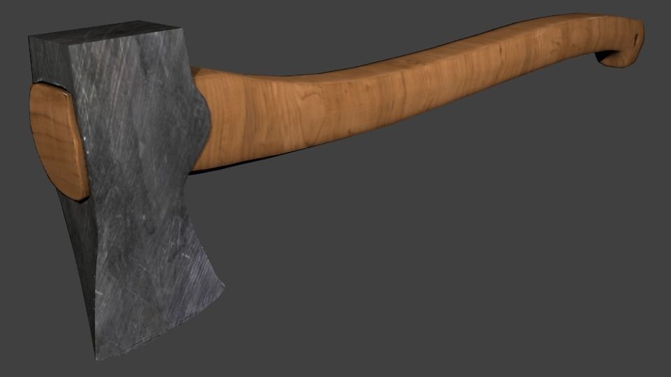 normal axe Free low-poly 3D model_0