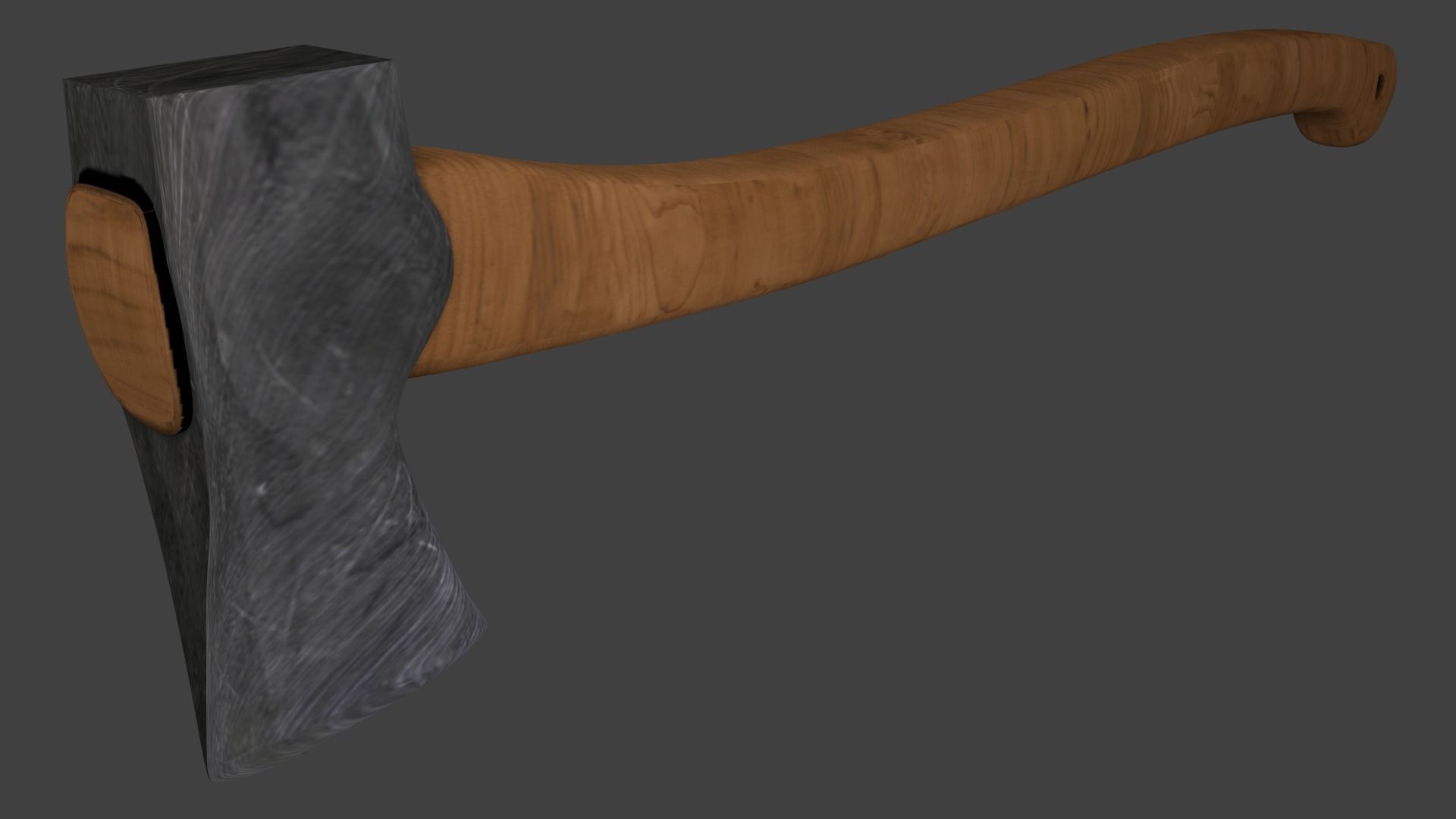 normal axe Free low-poly 3D model_2
