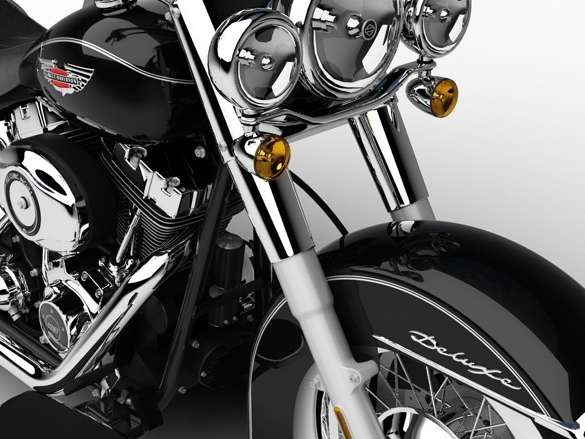 Harley-Davidson FLSTN Softail Deluxe 2015 3D model_2
