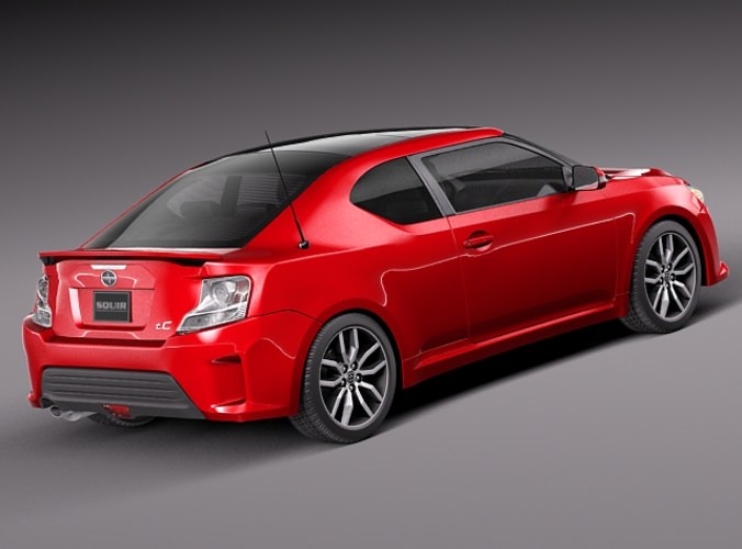 Scion tC 2014 3D Model .max .obj .3ds .fbx .c4d .lwo .lw .lws