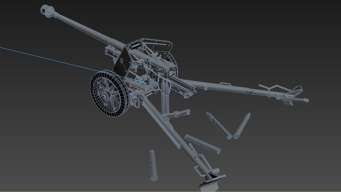 Pak 40 3D model_8