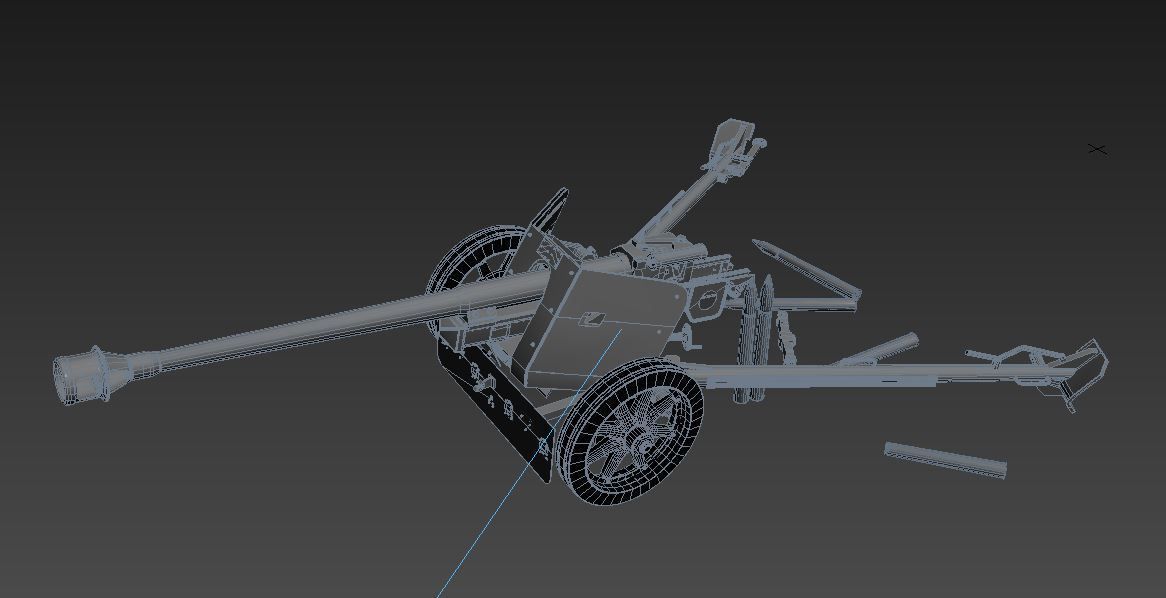 Pak 40 3D model_7