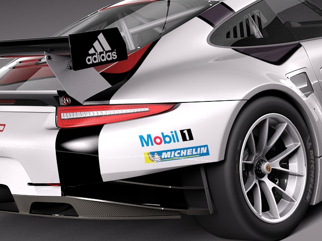 Porsche 911 RSR 2014 3D model_5