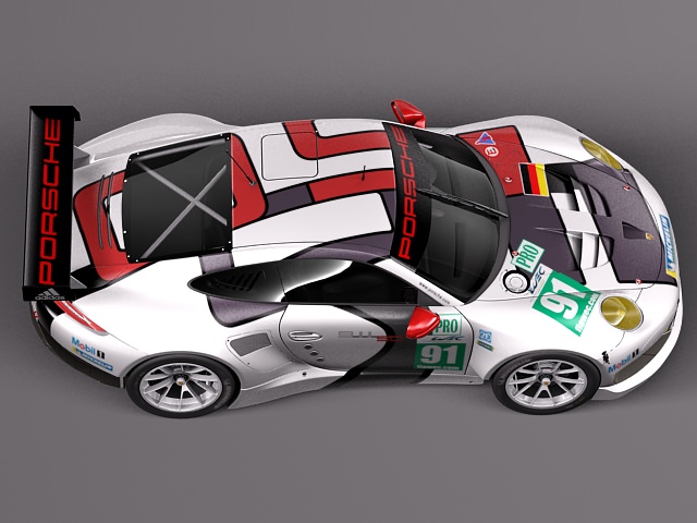 Porsche 911 RSR 2014 3D model_7