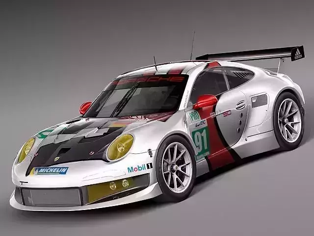 Porsche 911 RSR 2014 3D model