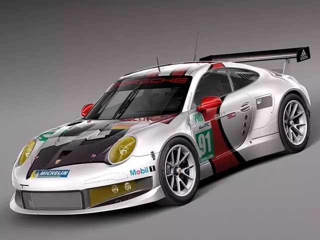Porsche 911 RSR 2014 3D model_0