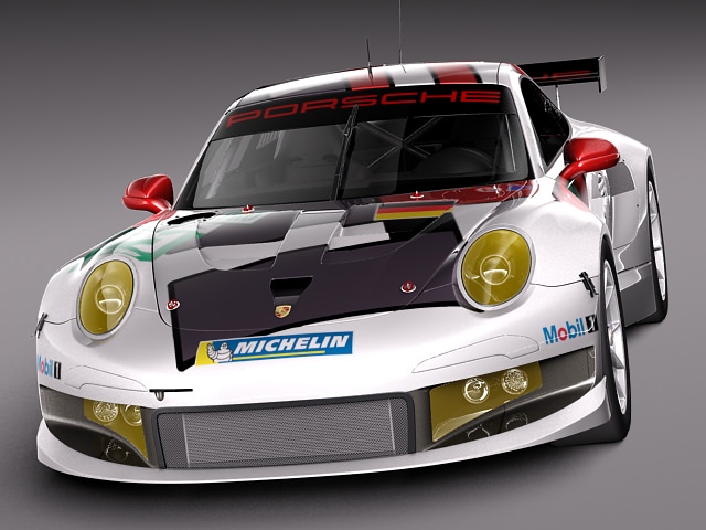 Porsche 911 RSR 2014 3D model_1
