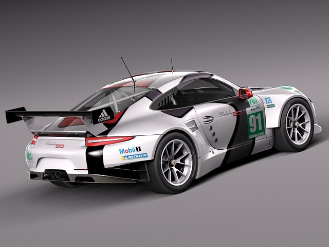 Porsche 911 RSR 2014 3D model_3