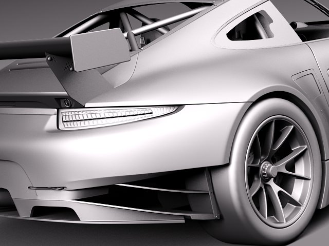 Porsche 911 RSR 2014 3D model_10