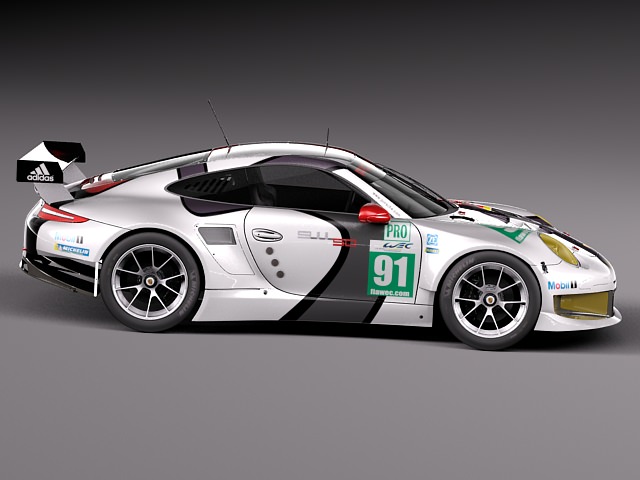 Porsche 911 RSR 2014 3D model_6